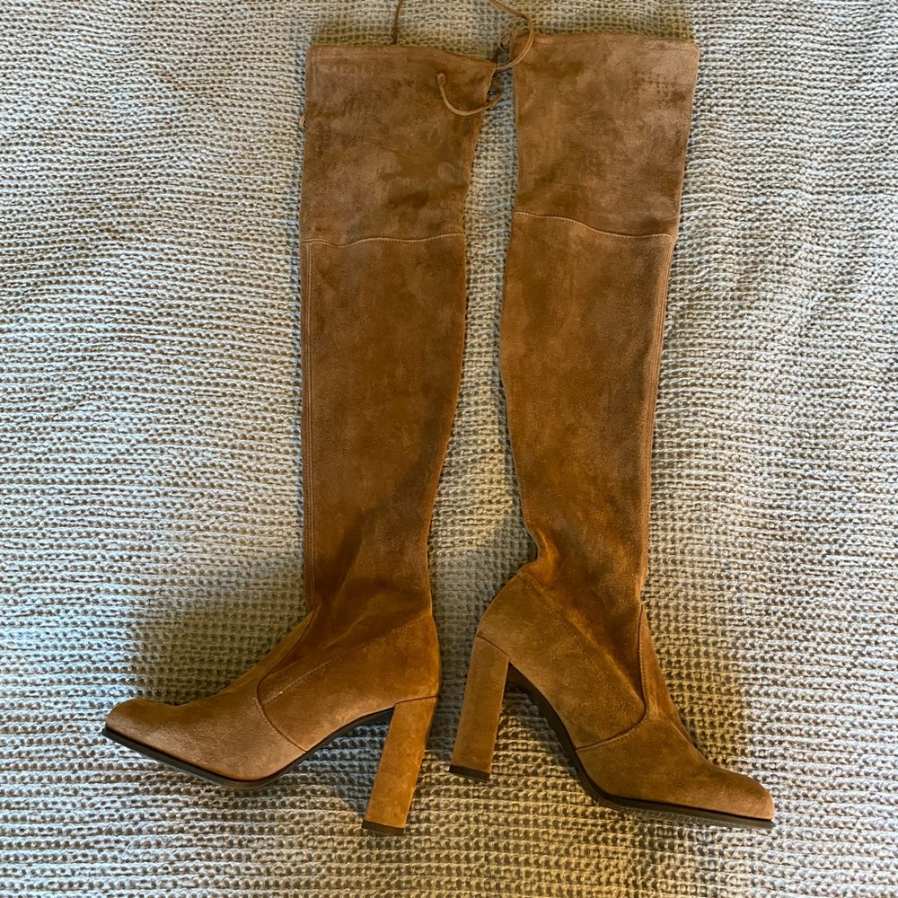 Stuart Weitzman Women’s Highland Boot In Taupe Su… - image 5